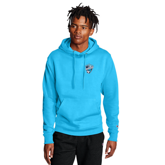 MONTAGNARDS-Champion-Hoodie Adult-Blue Lagoon